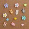 72 pcs cute cat push pins decorative thumbtacks assorted colors for cork boards, walls, and office use